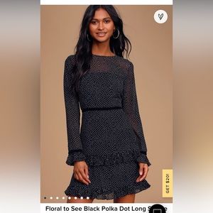 Lulus long sleeve mini dress